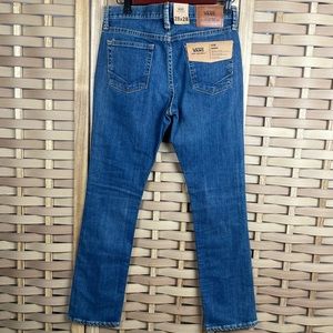 VANS Off The Wall Skinny V76 Low Rise Denim Stretch Jeans